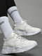 Кросівки білого кольору на шнурівці | 6769273 | фото 2