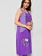 Фіолетовий напівбатальний халат з кишенями | 6769364 | фото 2