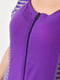 Фіолетовий напівбатальний халат з кишенями | 6769364 | фото 4