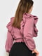 Блуза темно-рожевого кольору з оборками | 6769435 | фото 3