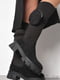 Демісезонні чорні чоботи з оригінальними кишенями на ремінцях | 6769448 | фото 2