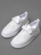 Кросівки білого кольору на ліпучці та шнурівці | 6769493 | фото 2