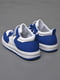 Кросівки біло-синього кольору на ліпучці та шнурівці | 6769496 | фото 3