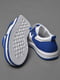 Кросівки біло-синього кольору на ліпучці та шнурівці | 6769496 | фото 4