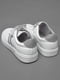Кросівки білого кольору на ліпучці та шнурівці | 6769497 | фото 3