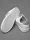 Кросівки білого кольору на ліпучці та шнурівці | 6769497 | фото 4