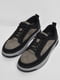 Кросівки чорно-сірого кольору на шнурівці | 6769526 | фото 2