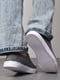 Мокасини сірого кольору на шнурівці | 6769574 | фото 3