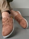 Мокасини темно-рожевого кольору на шнурівці | 6769580 | фото 2