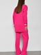 Рожевий костюм: туніка оверсайз з написом Barbie і розкльошені штани | 6769770 | фото 3