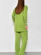 Зелений костюм: туніка оверсайз з написом Barbie і розкльошені штани | 6769772 | фото 3