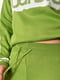 Зелений костюм: туніка оверсайз з написом Barbie і розкльошені штани | 6769772 | фото 4