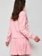 В’язаний рожевий костюм: топ, кофта та плісирована спідниця | 6769786 | фото 3