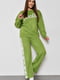 Зелений костюм з написами Barbie: джемпер і штани вільного фасону | 6769793 | фото 2