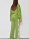Зелений костюм з написами Barbie: джемпер і штани вільного фасону | 6769793 | фото 3