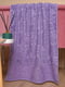 Рушник банний махровий фіолетового кольору | 6769837 | фото 2