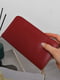 Стьобаний бордовий гаманець з вишивкою | 6769912 | фото 2
