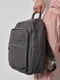 Рюкзак з екошкіри сірого кольору | 6769974 | фото 2