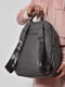 Рюкзак з екошкіри сірого кольору | 6769974 | фото 3