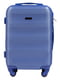Маленька синя дорожня пластикова валіза на 4-х колесах (45 л) | 6766389 | фото 2