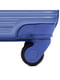 Середня дорожня пластикова валіза на 4-х колесах синього кольору (62 л) | 6766393 | фото 5