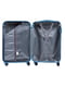 Сріблясто-синя дорожня пластикова валіза маленького розміру на 4-х колесах (28 л) | 6766434 | фото 6
