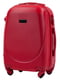 Маленька червона дорожня пластикова валіза на 4-х колесах (45 л) | 6766444