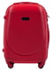 Маленька червона дорожня пластикова валіза на 4-х колесах (45 л) | 6766444 | фото 2