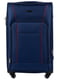 Велика тканинна валіза  темно-синього кольору на 4-х колесах | 6766454 | фото 2