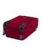 Мала тканинна валіза бордового кольору на 2-х колесах | 6766460 | фото 3