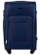 Тканинна валіза середнього розміру синього кольору на 4-х колесах | 6766477 | фото 2