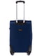 Тканинна валіза середнього розміру синього кольору на 4-х колесах | 6766477 | фото 3