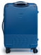 Велика пластикова валіза синього кольору | 6766564 | фото 2