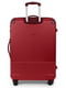 Середня пластикова валіза бордового кольору | 6766574 | фото 3