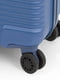 Середня пластикова валіза синього кольору | 6766576 | фото 6