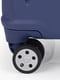 Середня пластикова валіза синього кольору | 6766586 | фото 7