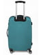 Середня пластикова валіза бірюзового кольору | 6766593 | фото 2