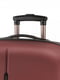 Середня пластикова валіза бордового кольору | 6766597 | фото 3