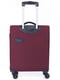 Мала текстильна валіза бордового кольору | 6766607 | фото 2