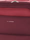 Середня текстильна валіза бордового кольору | 6766621 | фото 3