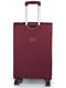 Велика текстильна валіза бордового кольору | 6766624 | фото 2