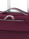 Мала текстильна валіза бордового кольору | 6766650 | фото 3