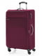 Середня текстильна валіза бордового кольору | 6766654