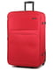 Велика текстильна валіза червоного кольору | 6766665