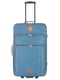 Тканинна валіза середнього розміру синя на 4-х колесах | 6766685 | фото 2