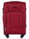 Тканинна валіза бордового кольору на 2-х колесах | 6766686 | фото 2