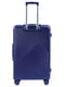 Велика синя дорожня пластикова валіза на 4-х колесах (88 л) | 6766751 | фото 3