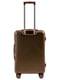 Середня коричнева дорожня пластикова валіза на 4-х колесах (60 л) | 6766753 | фото 3