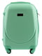 Маленька зелена дорожня пластикова валіза на 4-х колесах (45 л) | 6766755 | фото 2