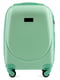 Зелена дорожня пластикова валіза маленького розміру на 4-х колесах (28 л) | 6766757 | фото 2
